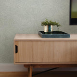 York Majestic Light Green Starburst Wallpaper