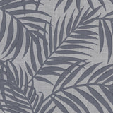 York Lanai Pewter Fronds Wallpaper
