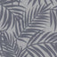 York Lanai Pewter Fronds Wallpaper