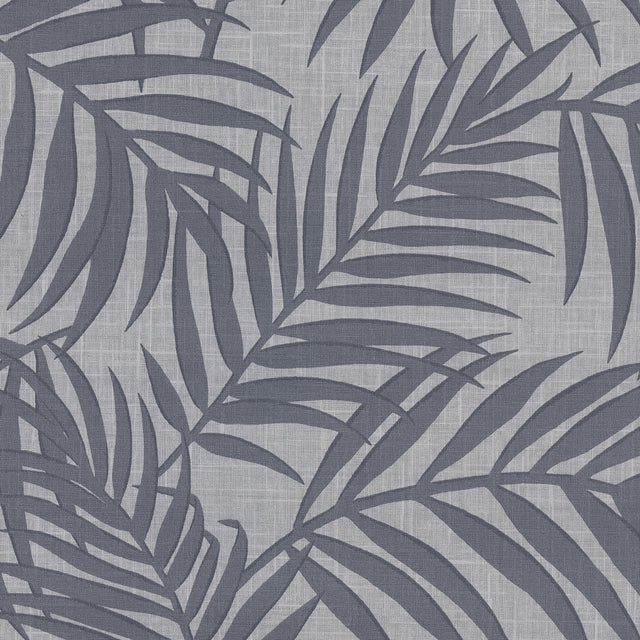 York Lanai Pewter Fronds Wallpaper