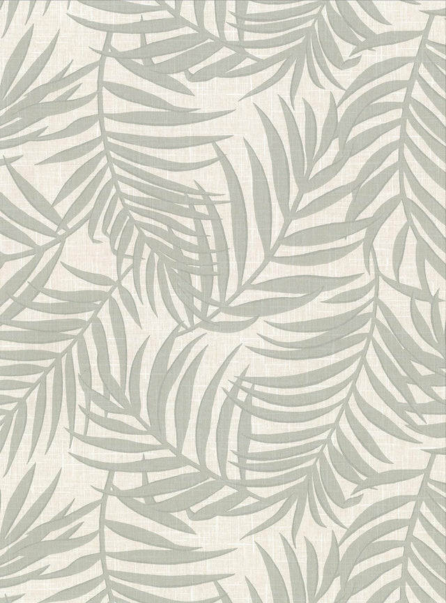 York Lanai Beige Fronds Wallpaper
