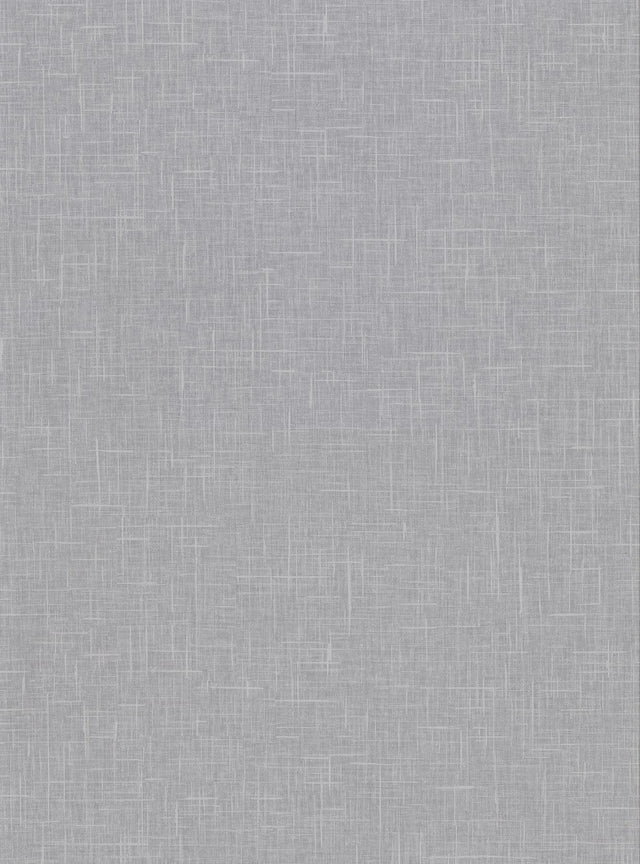 York Linville Pewter Faux Linen Wallpaper