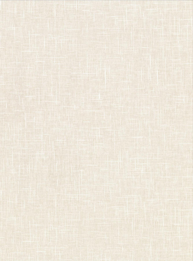 York Linville Beige Faux Linen Wallpaper