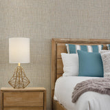 York Tartan Wheat Distressed Texture Wallpaper