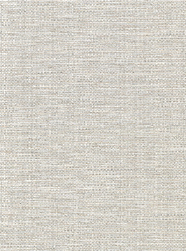 York Bay Ridge Light Grey Faux Grasscloth Wallpaper