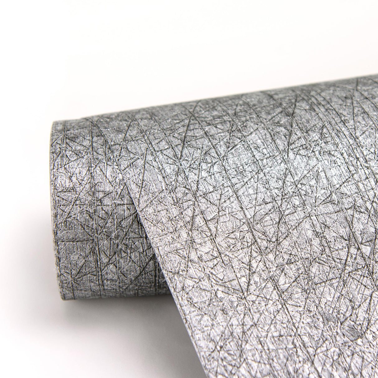 York Nagano Silver Distressed Texture Wallpaper