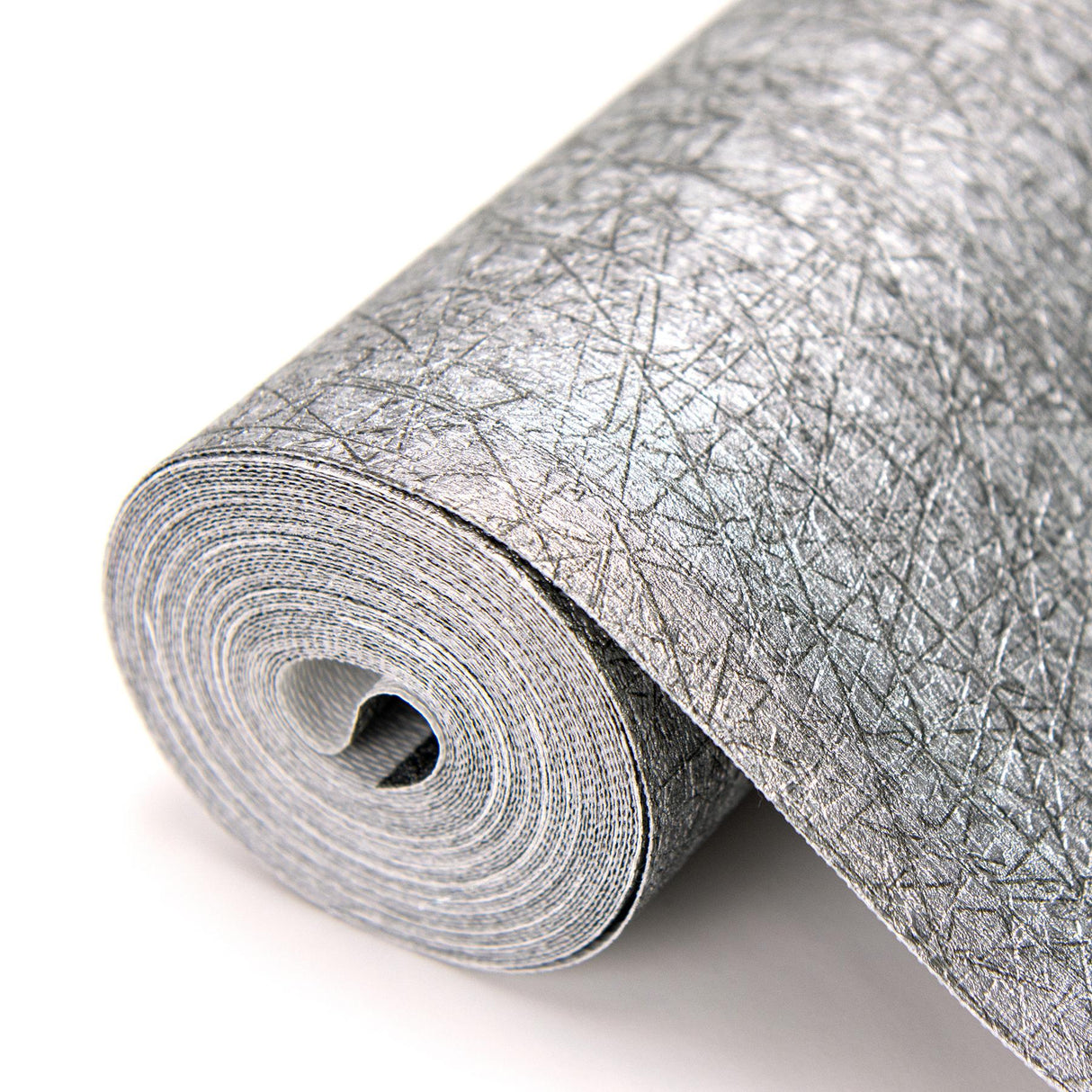 York Nagano Silver Distressed Texture Wallpaper