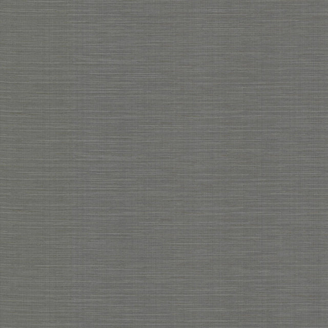 York Bay Ridge Charcoal Faux Grasscloth Wallpaper
