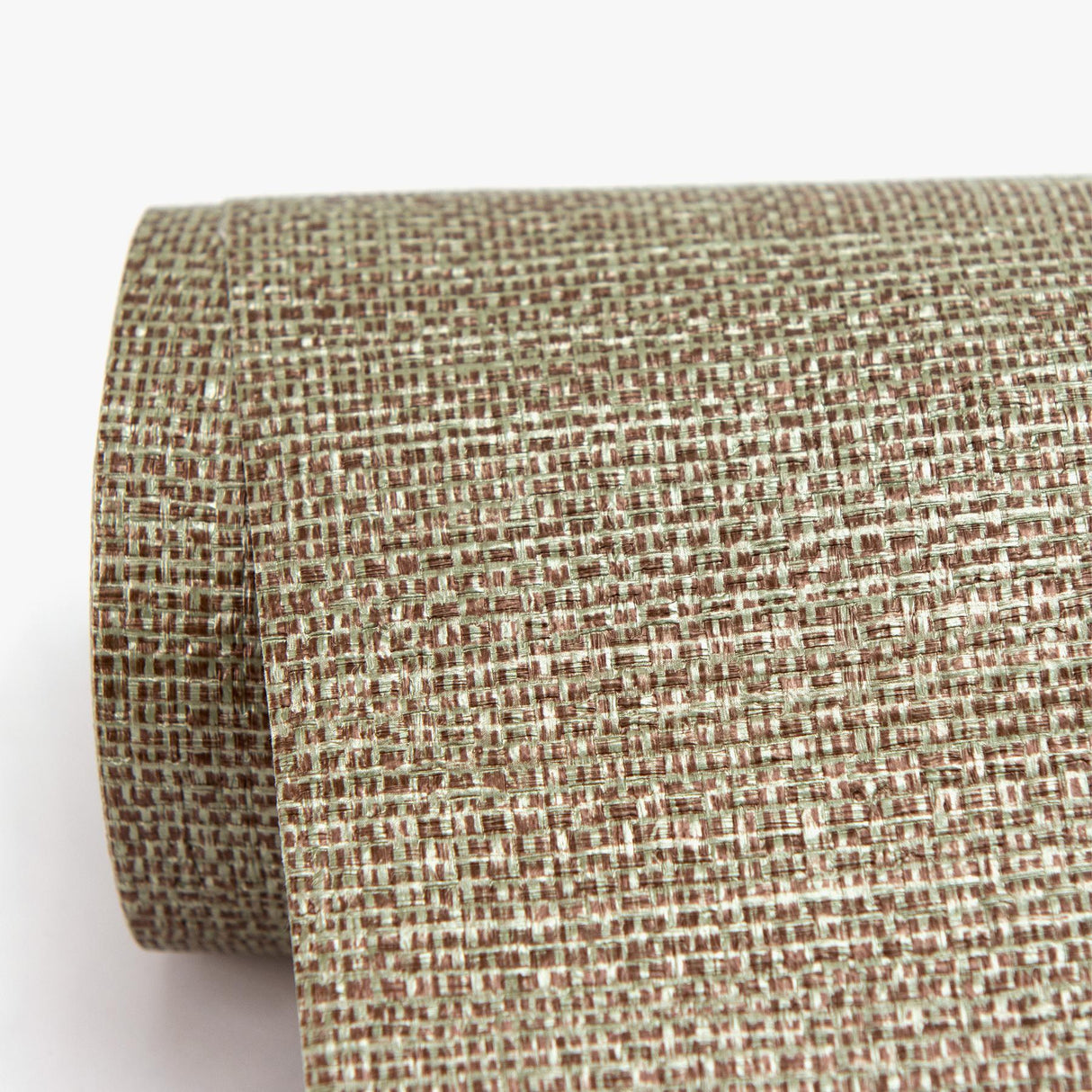 York Bohemian Bling Olive Basketweave Wallpaper