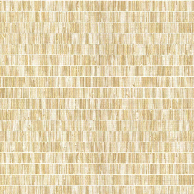 York Luz Honey Faux Grasscloth Wallpaper