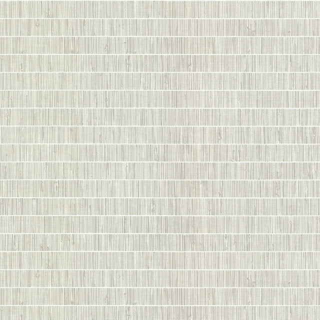 York Luz Grey Faux Grasscloth Wallpaper