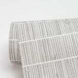 York Luz Grey Faux Grasscloth Wallpaper