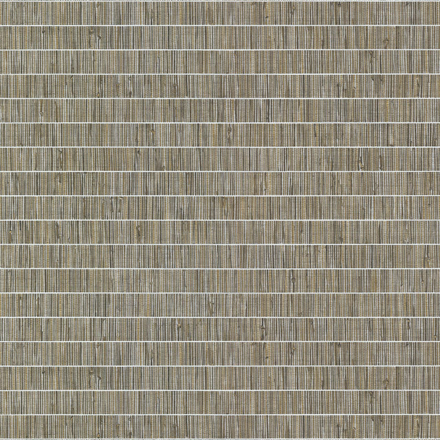 York Luz Brown Faux Grasscloth Wallpaper