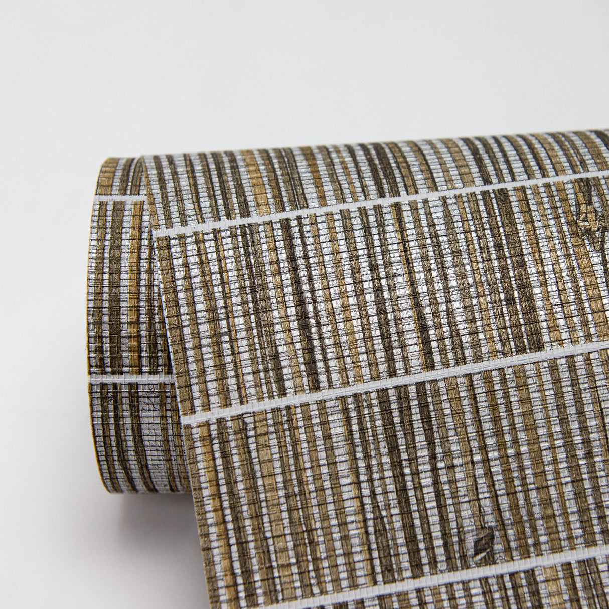 York Luz Brown Faux Grasscloth Wallpaper