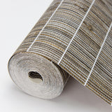 York Luz Brown Faux Grasscloth Wallpaper