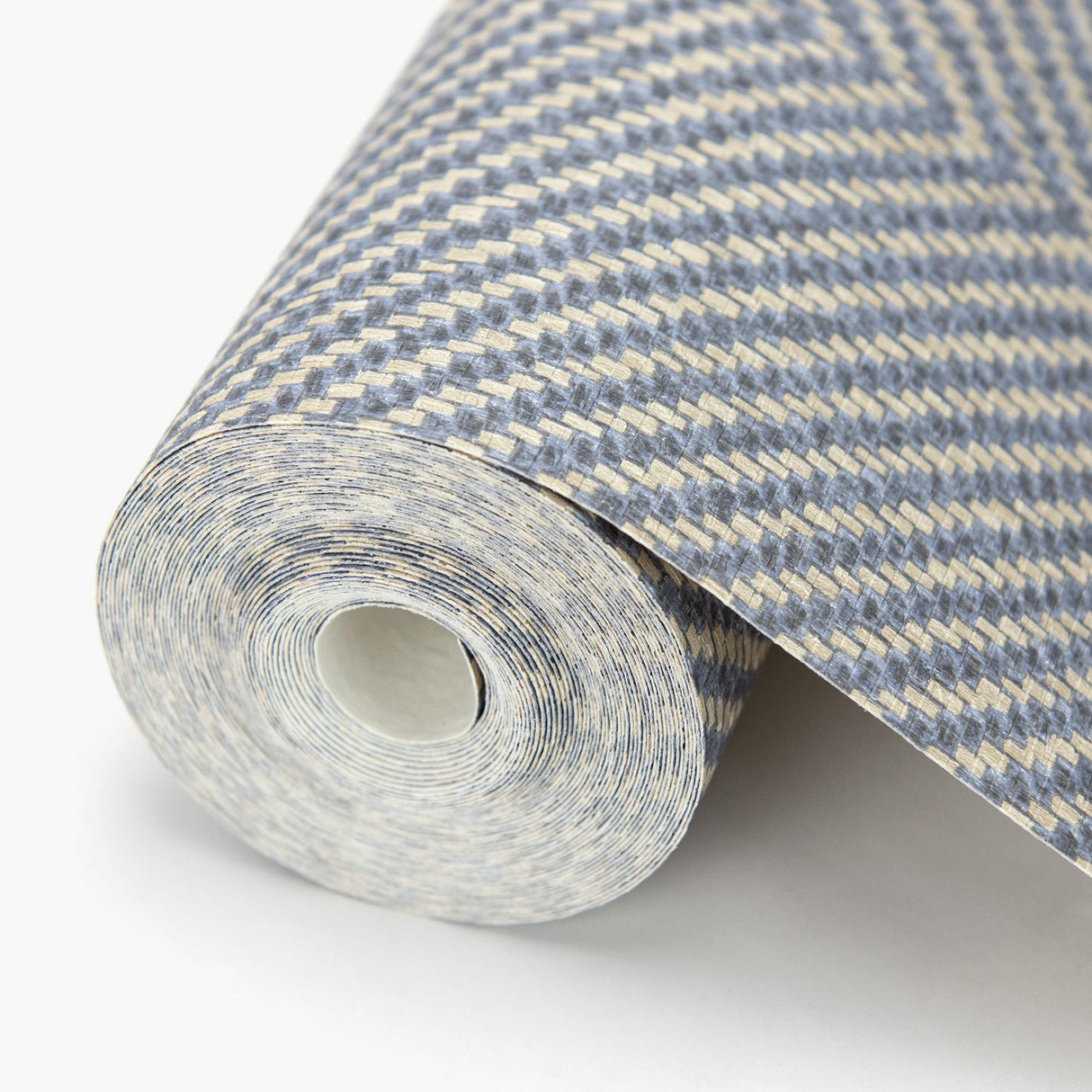 York Graham Blue Chevron Wallpaper