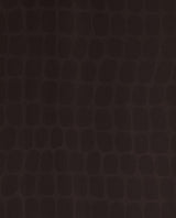 York Hyde Mahogany Graphic Croc Flock Wallpaper
