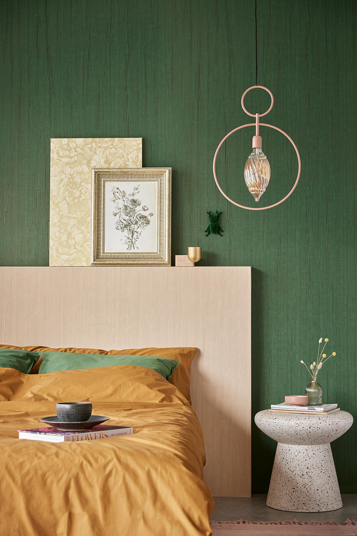York Diego Green Distressed Texture Wallpaper