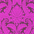 York Purple Foil Damask Wallpaper