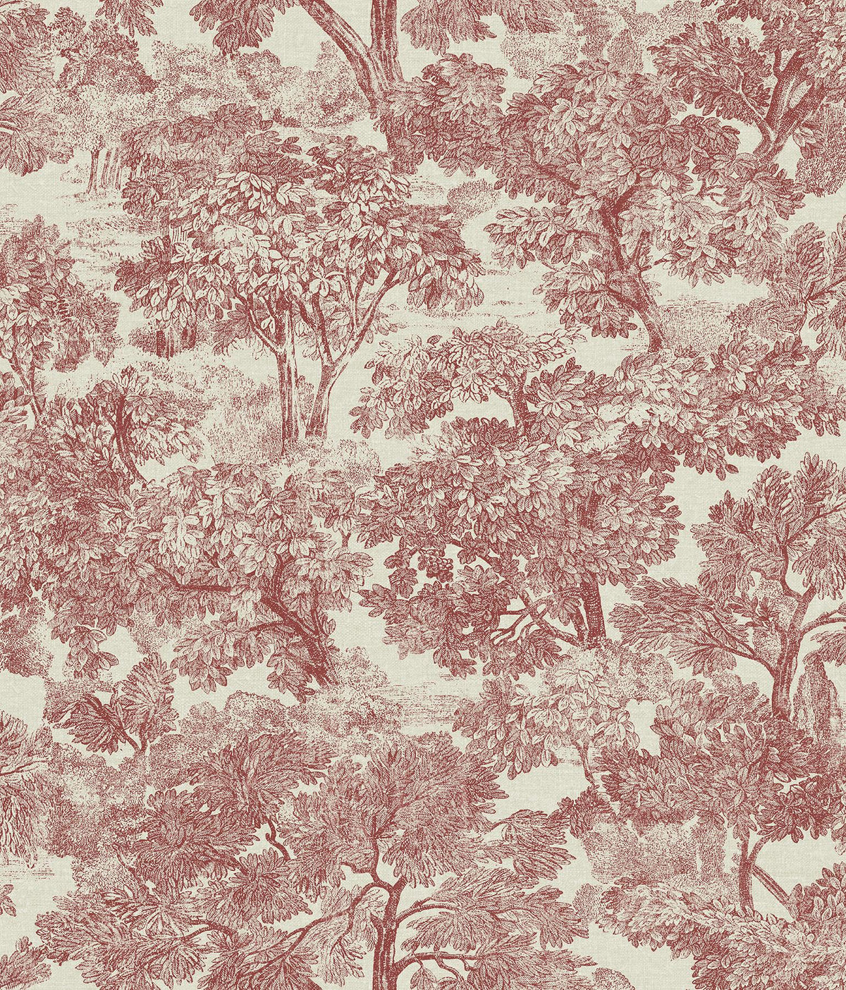 York Blyth Red Toile Wallpaper