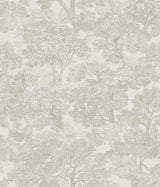 York Blyth Grey Toile Wallpaper
