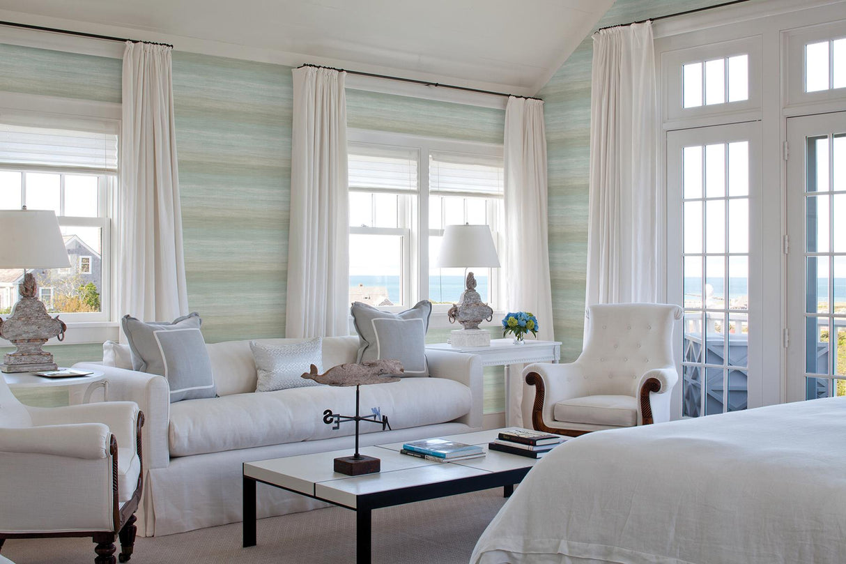 York Ombrello Orange Stripe Wallpaper