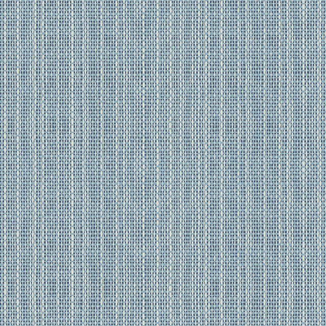 York Kent Blue Faux Grasscloth Wallpaper