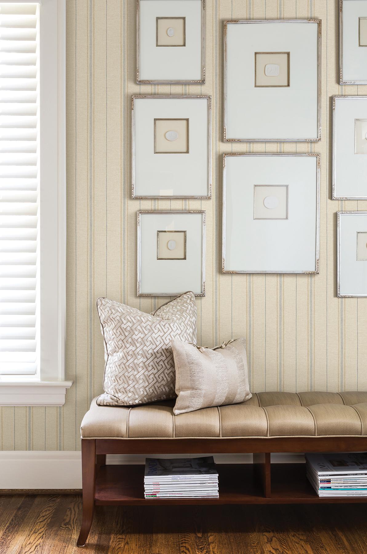 York Franz Wheat Grain Texture Stripes Wallpaper
