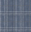 York Rockefeller Navy Plaid Wallpaper