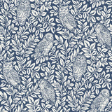 York Parliament Navy Owl Wallpaper
