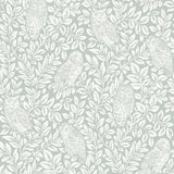 York Parliament Teal Owl Wallpaper