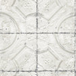 York Susanna Off-White Vintage Tin Tile Wallpaper