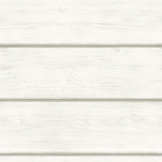 York Cassidy Off-White Wood Planks Wallpaper