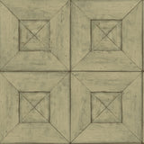York Avery Green Wood Wallpaper