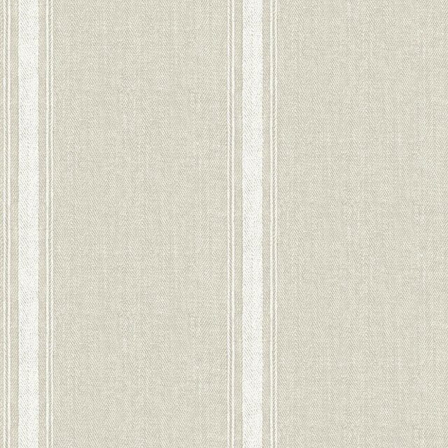 York Linette Light Grey Fabric Stripe Wallpaper