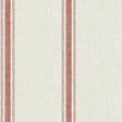 York Linette Burnt Sienna Fabric Stripe Wallpaper