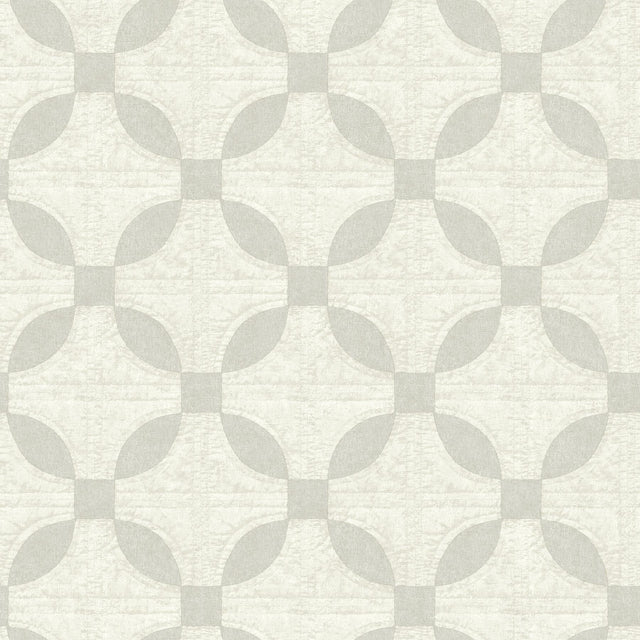 York Justice Light Grey Quilt Wallpaper