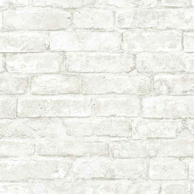 York Arlington Off-White Brick Wallpaper