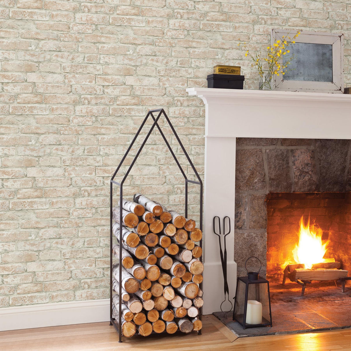 York Arlington Multicolor Brick Wallpaper