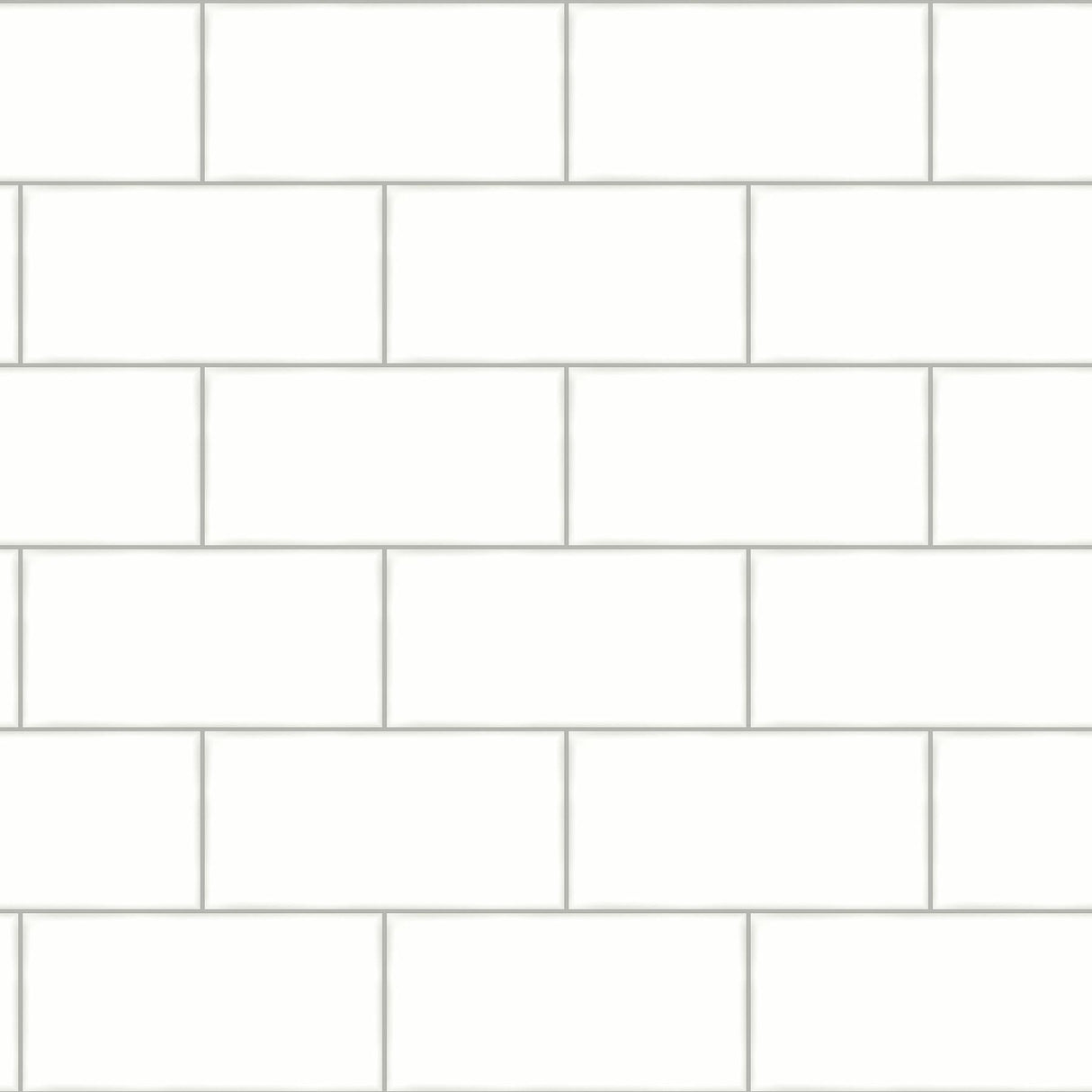York Freedom Off-White Subway Tile Wallpaper