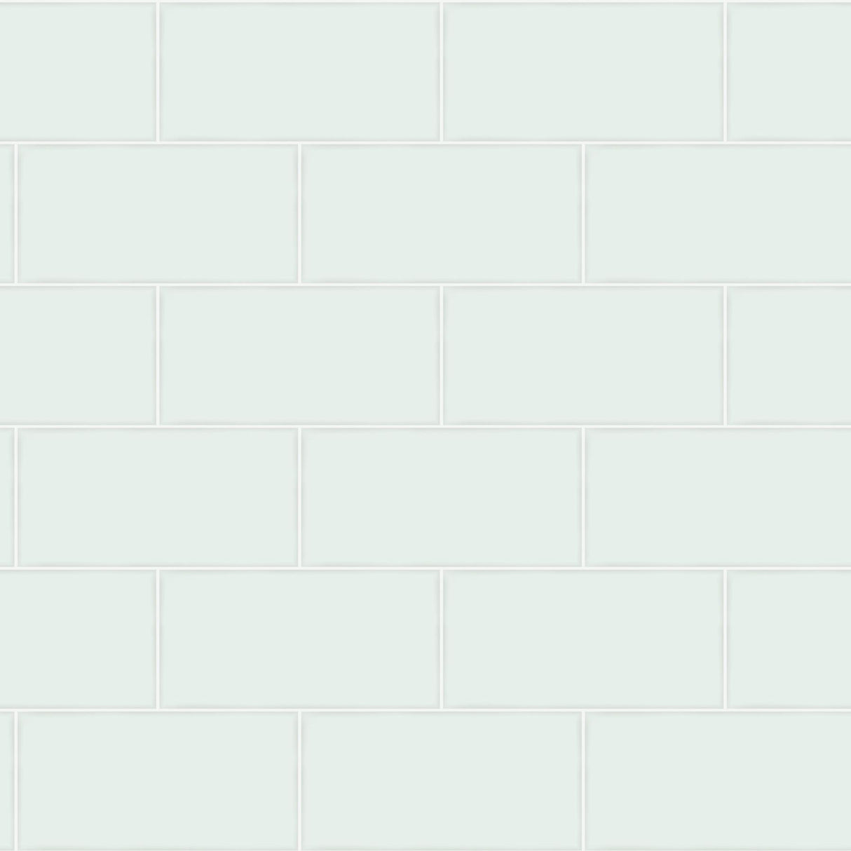York Freedom Mint Subway Tile Wallpaper