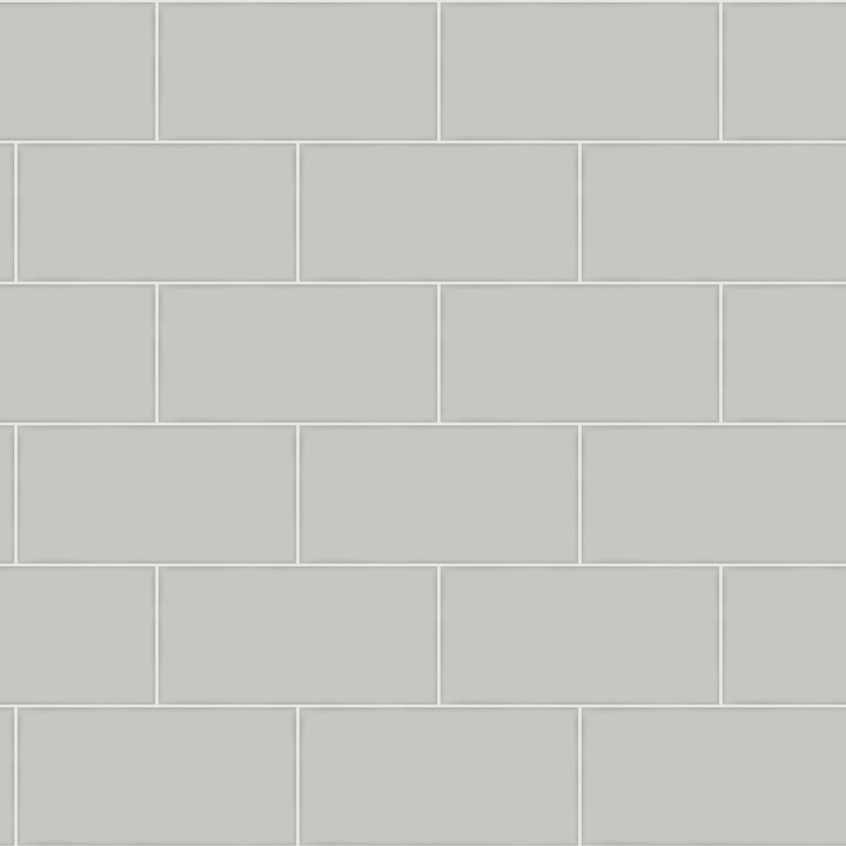 York Freedom Grey Subway Tile Wallpaper