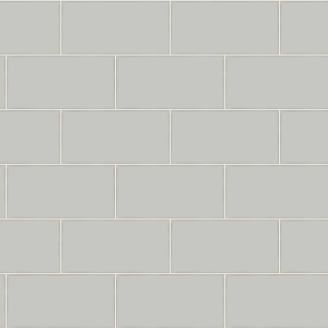 York Freedom Grey Subway Tile Wallpaper