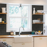 York Freedom Black Subway Tile Wallpaper