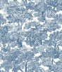 York Spinney Blue Toile Wallpaper