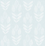 York Garland Light Blue Block Tulip Wallpaper