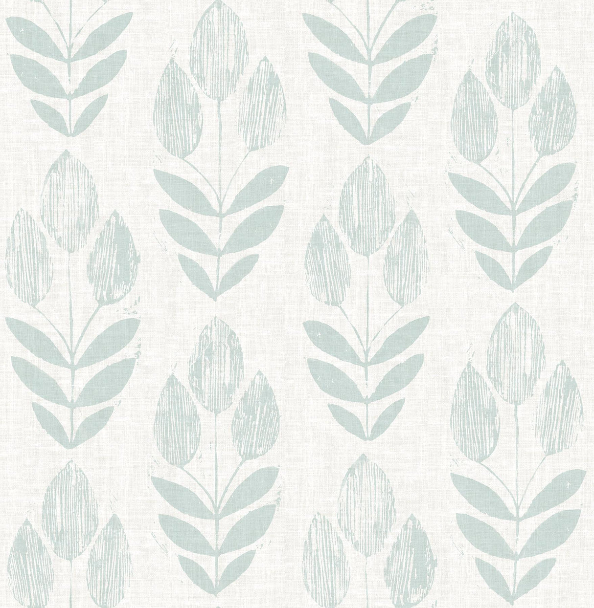 York Garland Teal Block Tulip Wallpaper