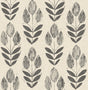 York Garland Black Block Tulip Wallpaper