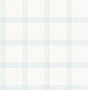 York Twain Light Blue Plaid Wallpaper