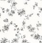 York Cyrus Black Festive Floral Wallpaper